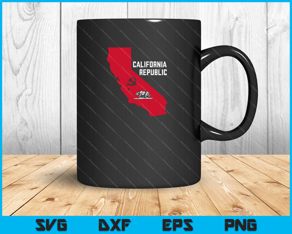 California Socialist And Communist SVG PNG Cutting Printable Files