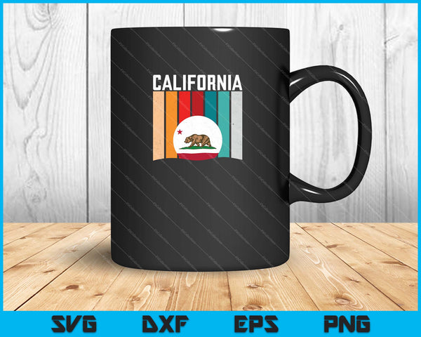 Camisa del estado de California SVG PNG cortando archivos imprimibles