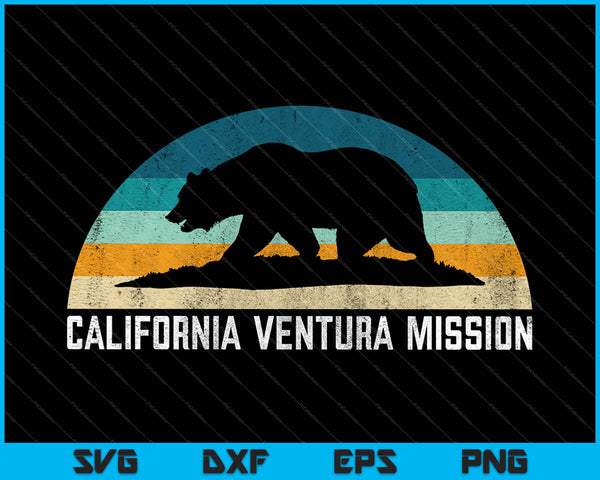 California Ventura Mission SVG PNG Cortar archivos imprimibles