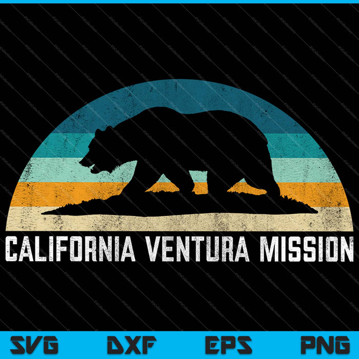 Californië Ventura missie SVG PNG snijden afdrukbare bestanden