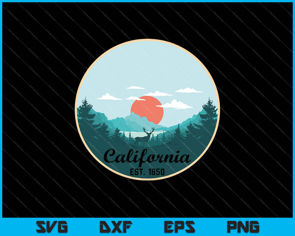 California Wild Life SVG PNG Cutting Printable Files