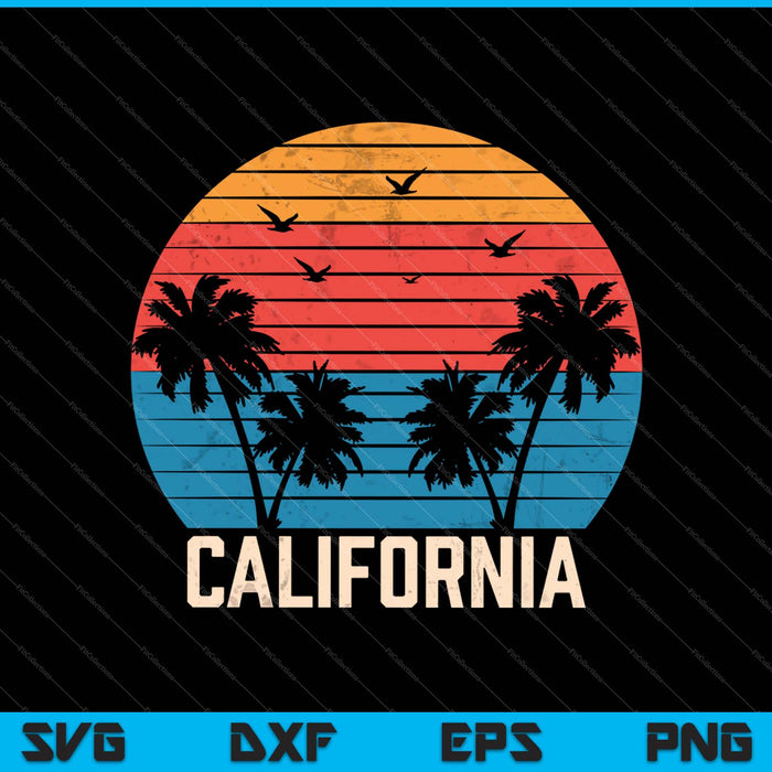 Playa de California SVG PNG Cortar archivos imprimibles