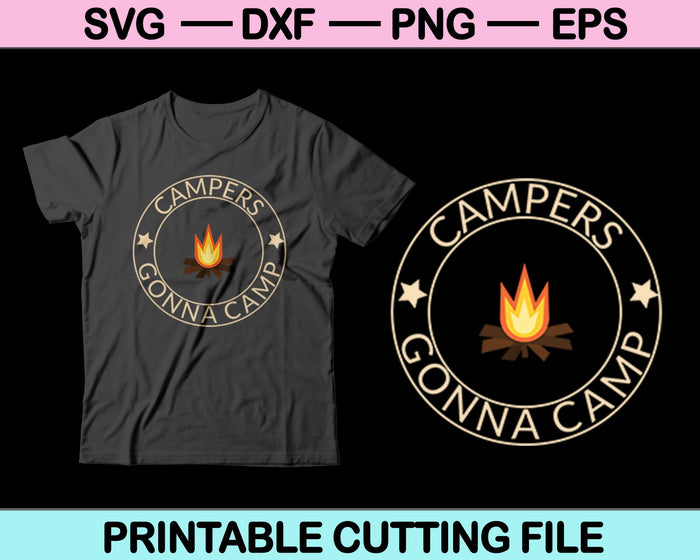 Camping Svg Design Bundel SVG PNG Snijden afdrukbare bestanden