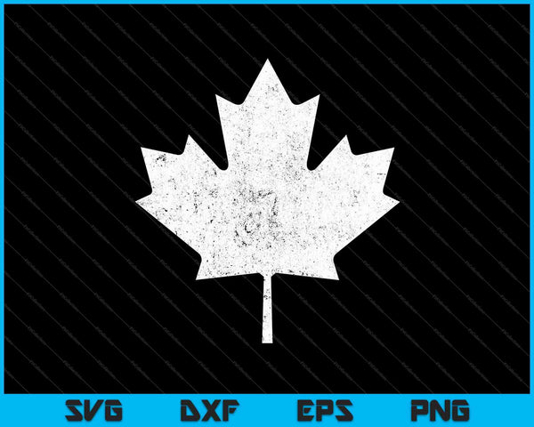 Canada Maple Leaf Vintage SVG PNG snijden afdrukbare bestanden