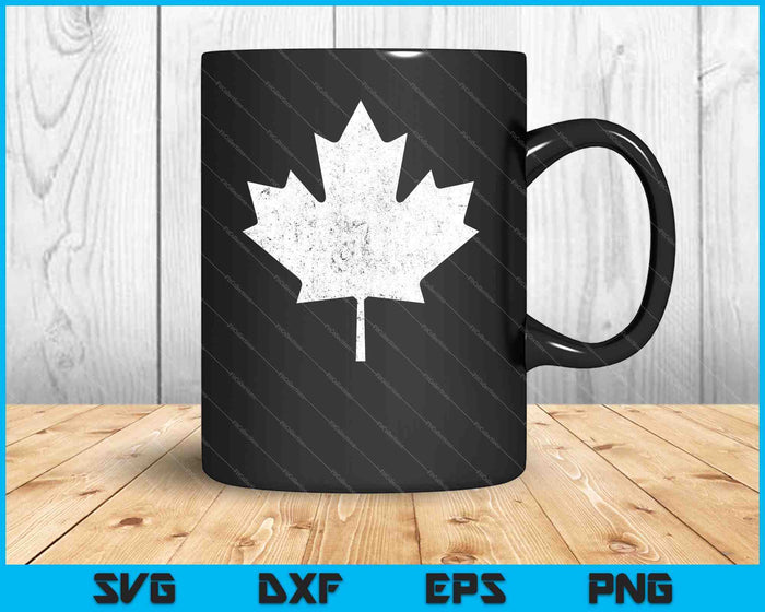 Canadá Maple Leaf Vintage SVG PNG Cortar archivos imprimibles