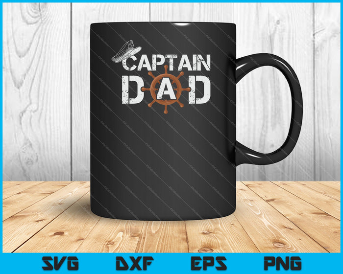 Capitán Papá SVG PNG Cortando archivos imprimibles