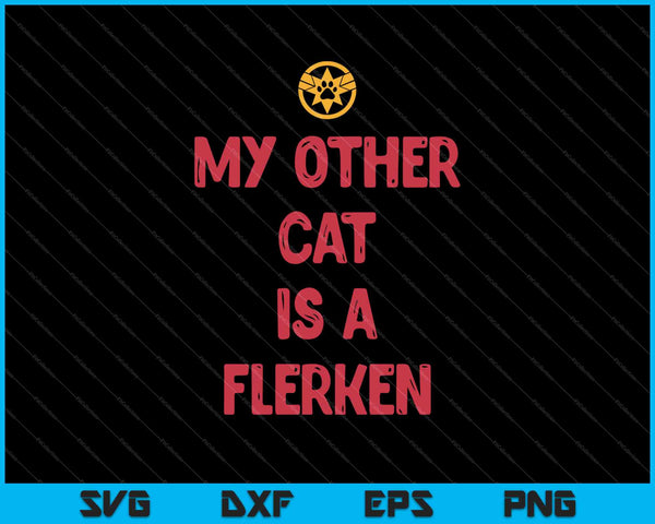 Capitán Marvel Mi otro gato es un logotipo audaz de Flerken SVG PNG cortando archivos imprimibles