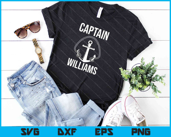 Captain Williams SVG PNG Cutting Printable Files