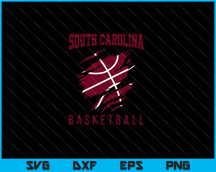 South Carolina Basketball SVG PNG Cutting Printable Files