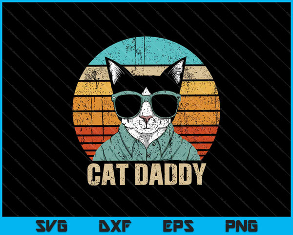 Cat Daddy SVG PNG Cutting Printable Files