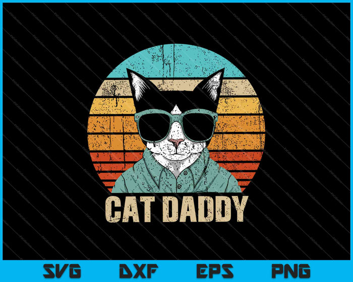 Cat Daddy SVG PNG Cutting Printable Files