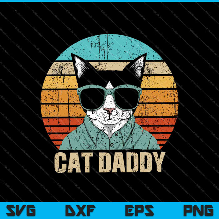 Cat Daddy SVG PNG Cutting Printable Files