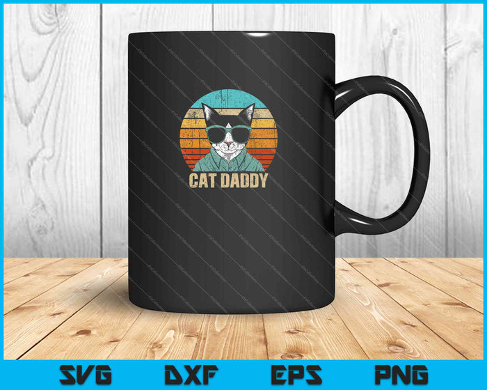 Cat Daddy SVG PNG cortando archivos imprimibles