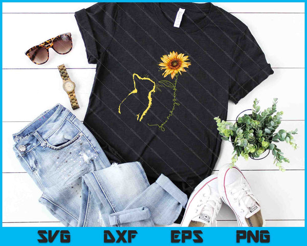 Cat You Are My Sunshine SVG PNG Cutting Printable Files - on a t-shirt