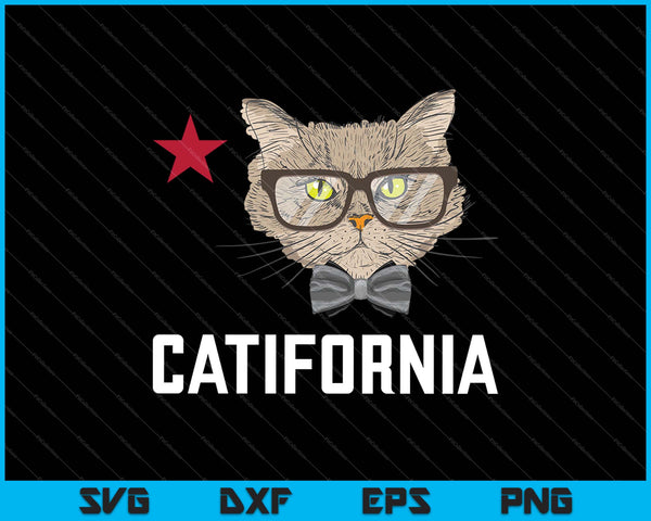 Catifornia grappige Californië SVG PNG snijden afdrukbare bestanden