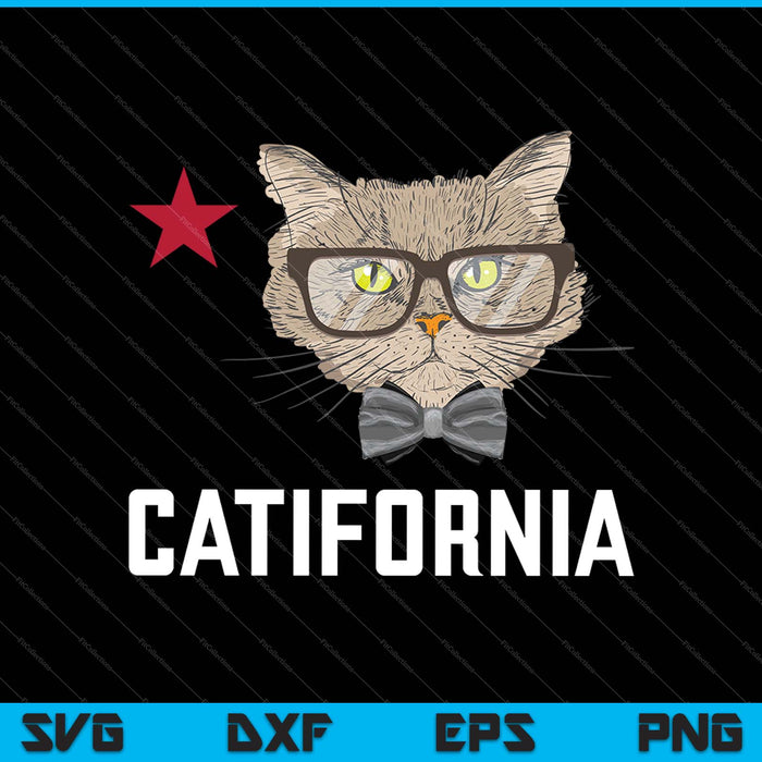 Catifornia grappige Californië SVG PNG snijden afdrukbare bestanden