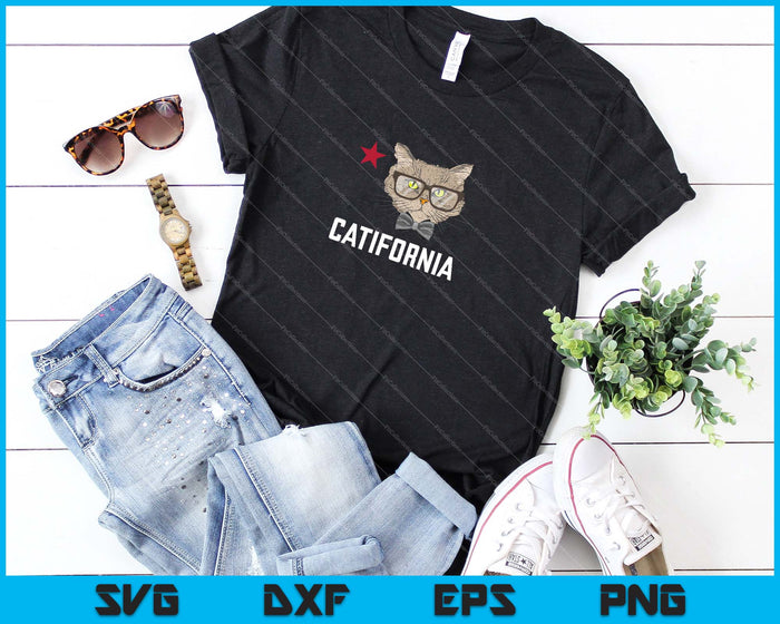 Catifornia grappige Californië SVG PNG snijden afdrukbare bestanden
