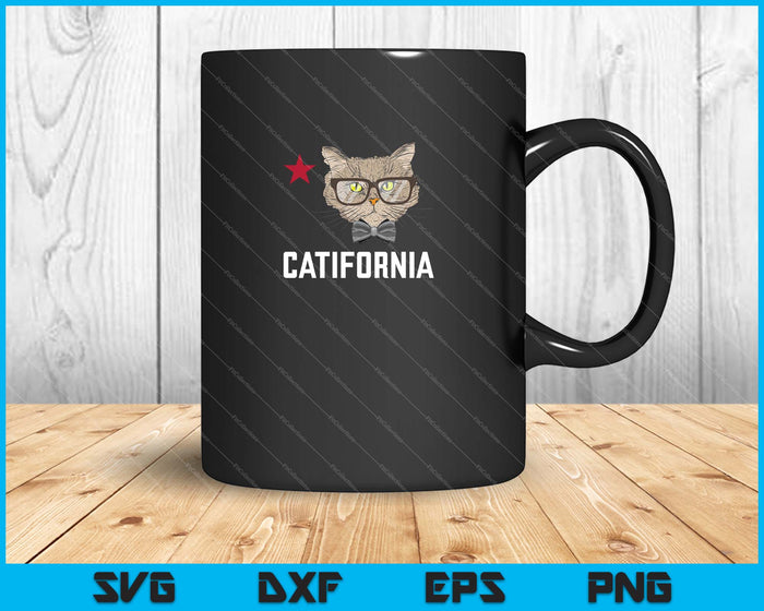 Catifornia grappige Californië SVG PNG snijden afdrukbare bestanden