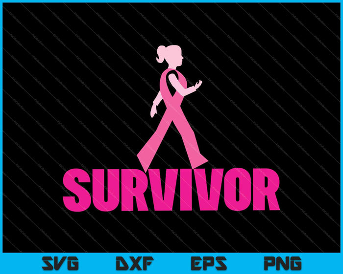 Celtic Pink Ribbon Breast Cancer Survivor Warrior SVG PNG Cutting Printable Files