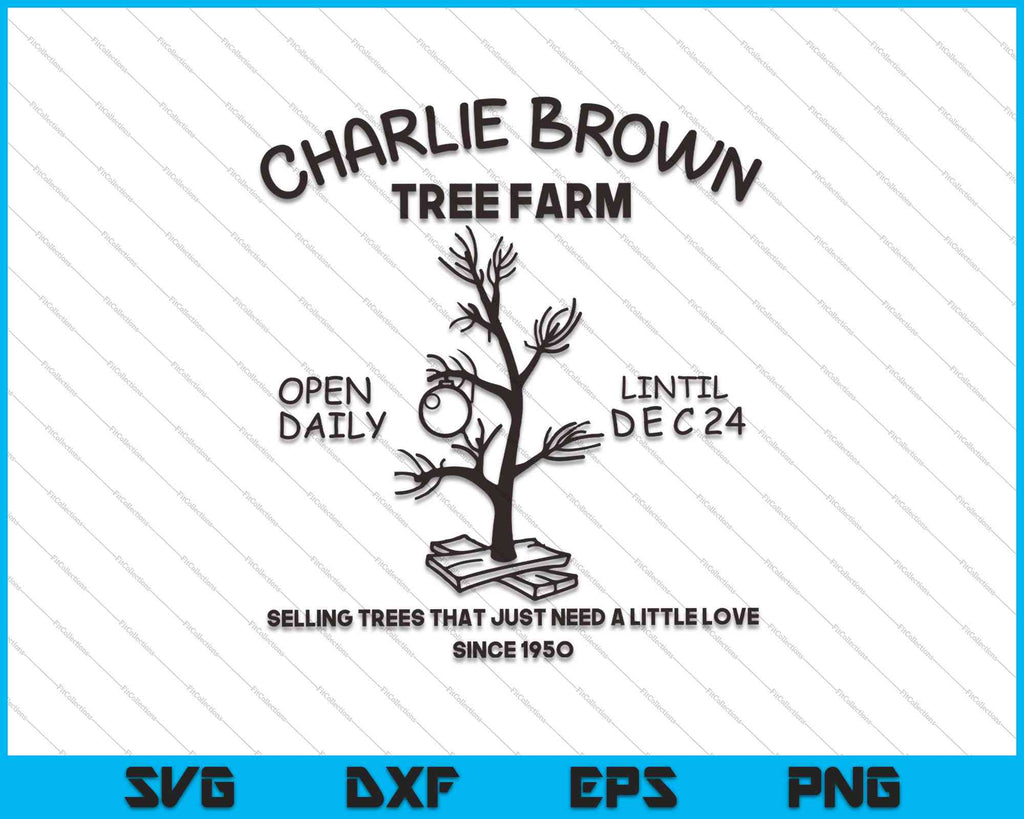 Tree Farm Vector Christmas Tree Farm Vector, Sign, SVG PNG Files – creativeusarts