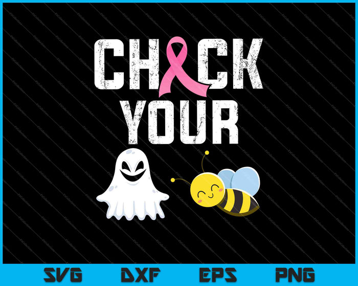 Controleer uw Boo bijen grappige borstkanker Halloween SVG PNG snijden afdrukbare bestanden