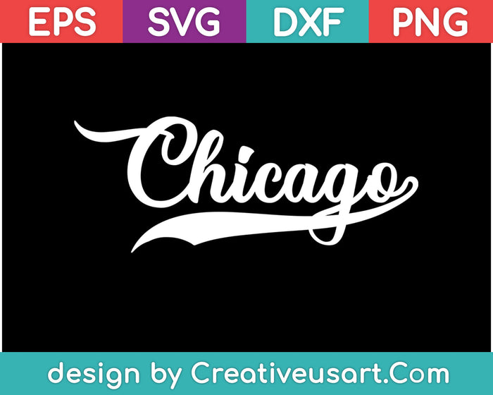 Chicago Baseball SVG PNG Cutting Printable Files