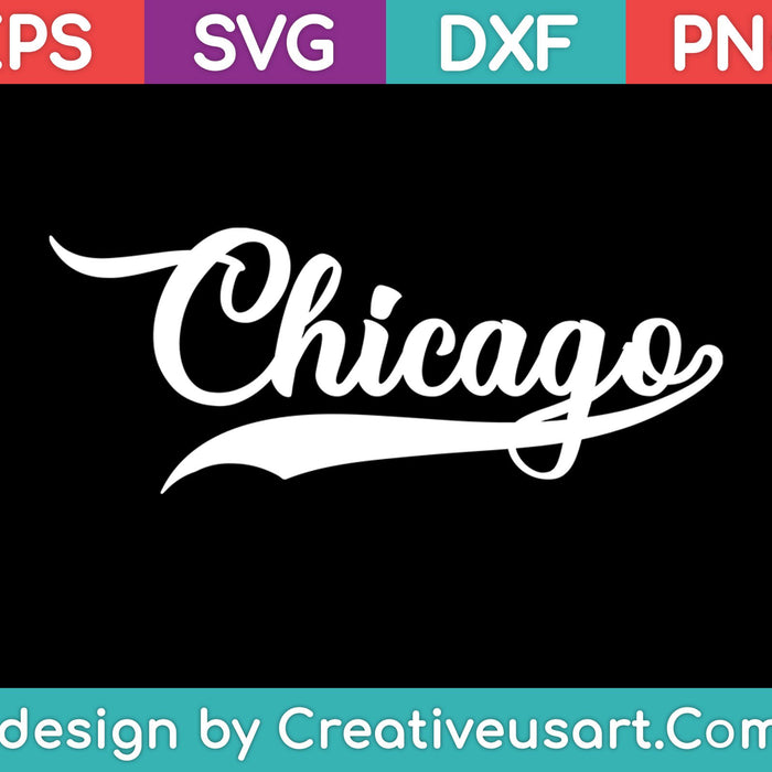 Chicago Baseball SVG PNG Cutting Printable Files