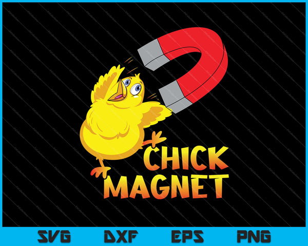 Chick Magnet SVG PNG cortando archivos imprimibles