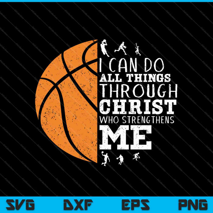 Christelijke basketbalshirts mannen jongens kinderen SVG PNG snijden afdrukbare bestanden
