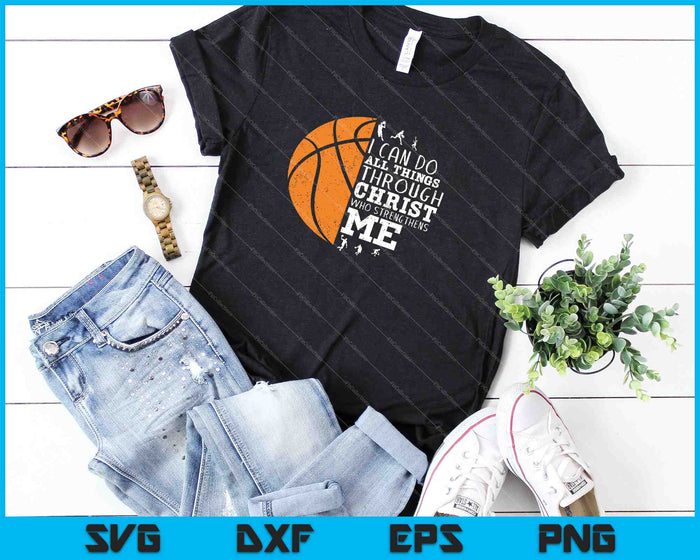 Christian Basketball Shirts Men Boys Kids SVG PNG Cutting Printable Files