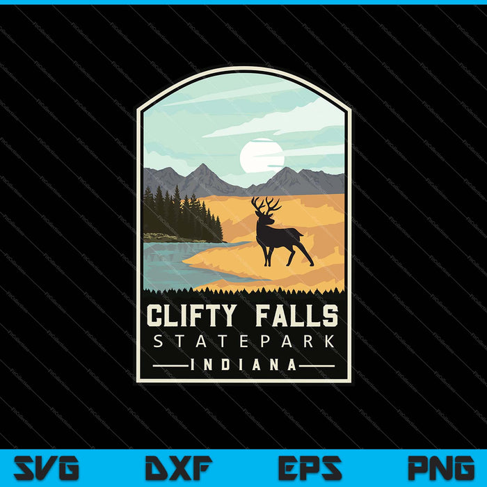 Clifty Falls State Park Indiana EN Caza de ciervos al aire libre Archivos SVG PNG