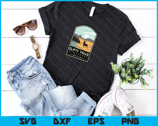 Clifty Falls State Park Indiana EN Caza de ciervos al aire libre Archivos SVG PNG - on a t-shirt