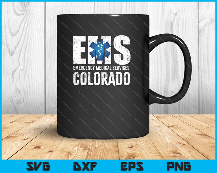 Colorado EMS Servicios médicos de emergencia SVG PNG Cortando archivos imprimibles