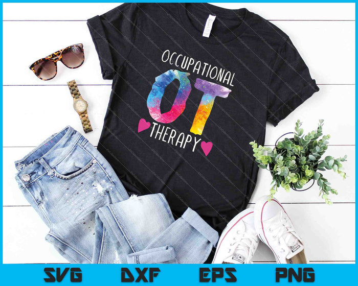 Colorful OTA Occupational Therapy SVG PNG Cutting Printable Files
