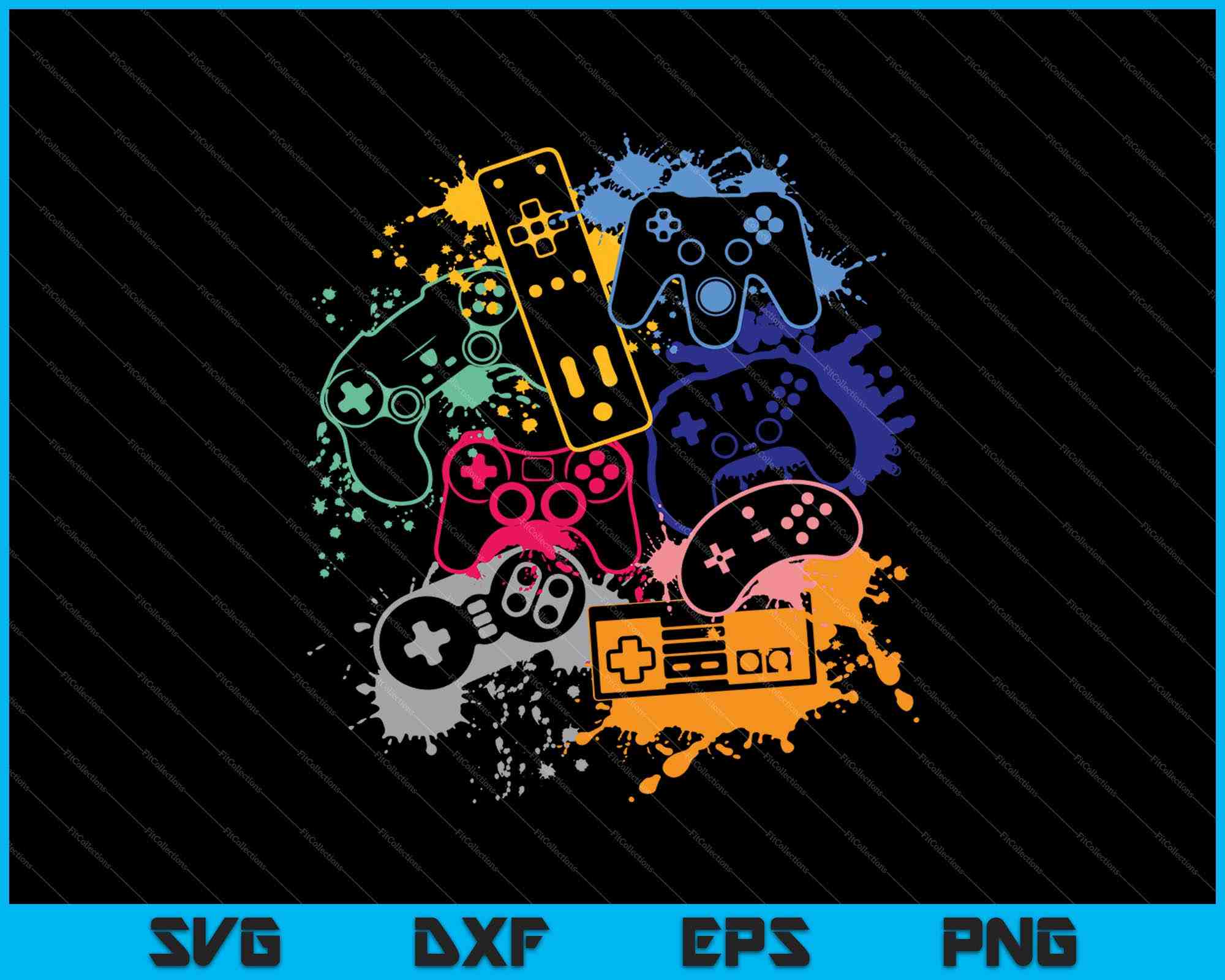 Control All The Things Video Game Controller SVG PNG Files – creativeusarts