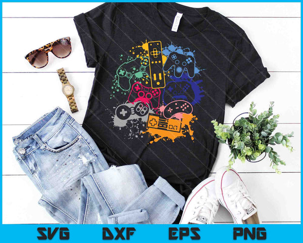 Controle todas las cosas Controlador de videojuegos SVG PNG Cortando archivos imprimibles - on a t-shirt
