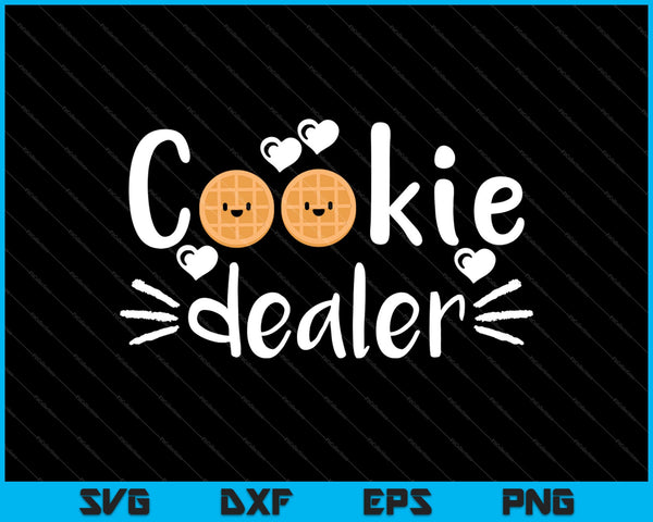 Cookie Dealer chef-kok SVG PNG snijden afdrukbaar bestand