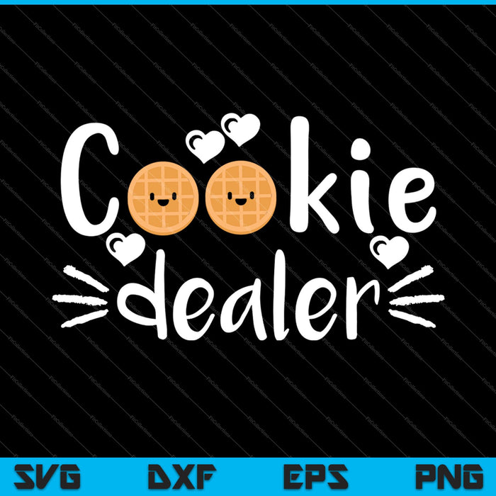 Cookie Dealer chef-kok SVG PNG snijden afdrukbaar bestand