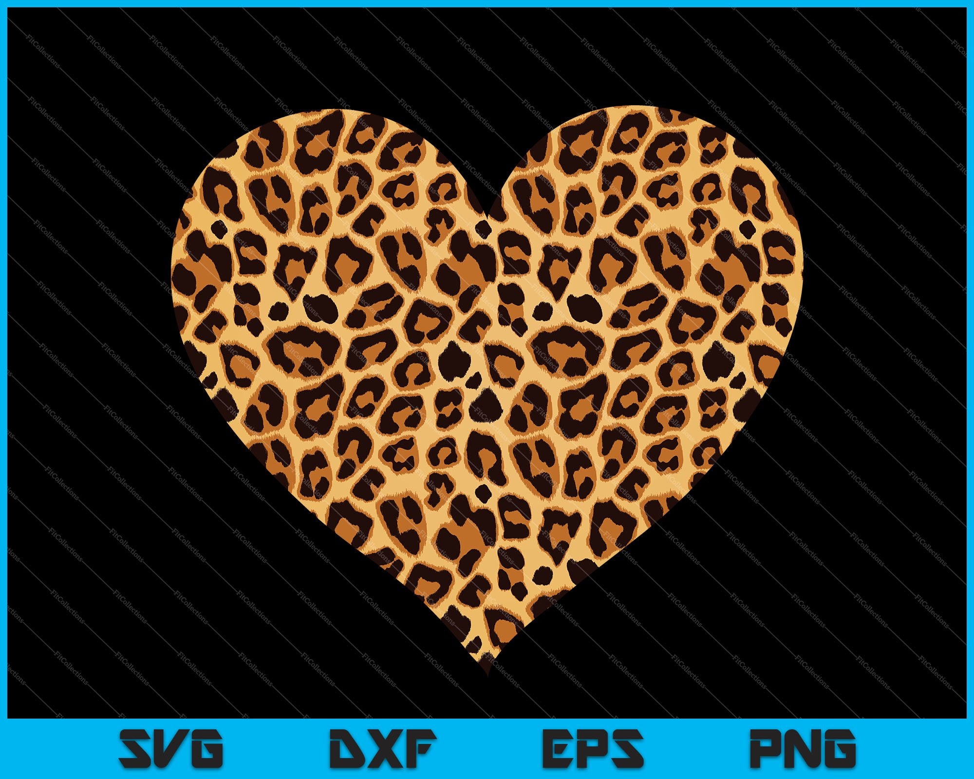 Leopard Print Heart SVG, Valentine Graphic by VitaminSVG · Creative Fabrica