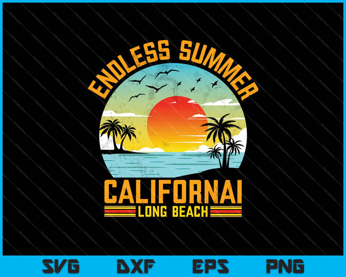 Cool Summer California Dreaming SVG PNG Cortando archivos imprimibles