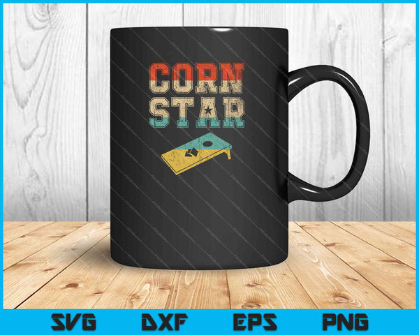Corn Star Cornhole Toernooi SVG PNG Snijden afdrukbare bestanden