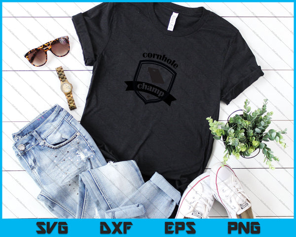 Cornhole Champ SVG PNG snijden afdrukbare bestanden - on a t-shirt