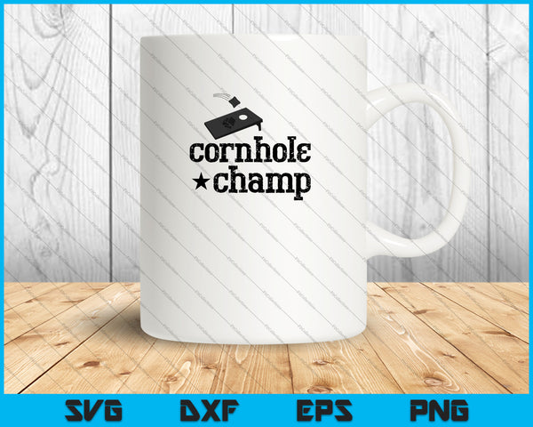 Cornhole Champ SVG PNG Cortar archivos imprimibles