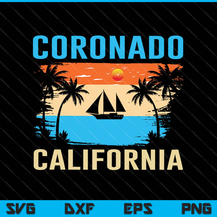 Coronado Californië SVG PNG snijden afdrukbare bestanden