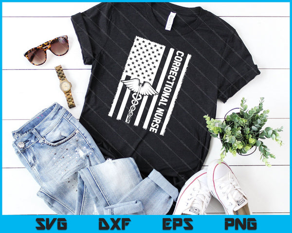 Funny Correctional Nurse SVG PNG Cutting Printable Files - on a t-shirt