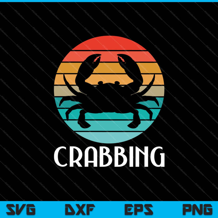 Crab Crabbing SVG PNG Cutting Printable Files