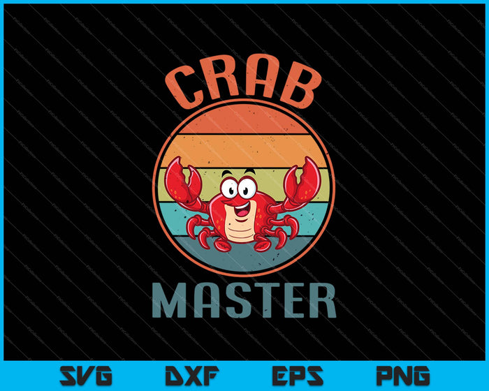 Crab Master SVG PNG cortando archivos imprimibles