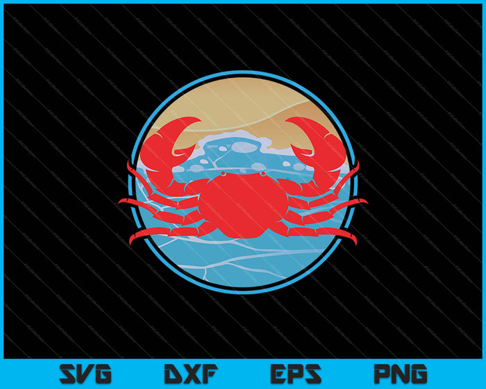 Krab T-Shirt SVG PNG snijden afdrukbare bestanden