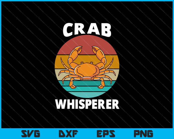 Krab Whisperer SVG PNG snijden afdrukbare bestanden