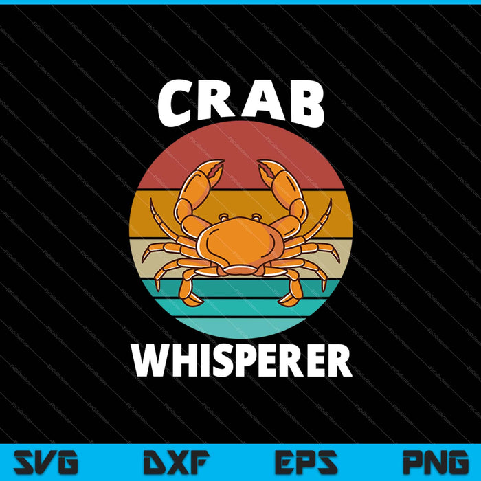 Cangrejo Whisperer SVG PNG Cortar archivos imprimibles